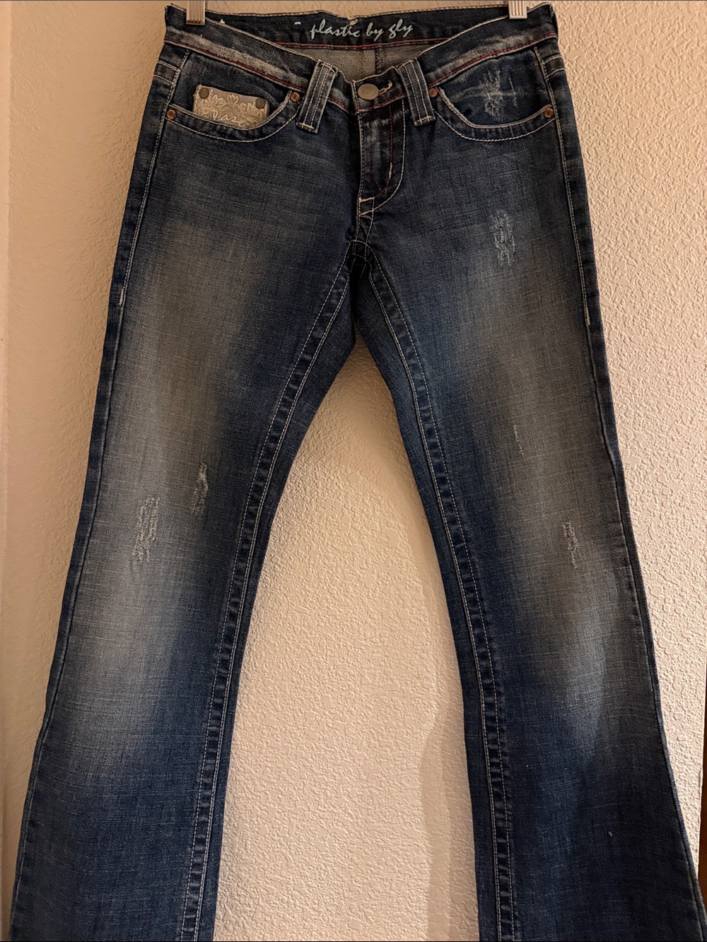 Plastic by Gilly Women's Dark Blue Flare Jeans